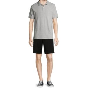 𝅺GEORGE Men's 10" Inseam Flat Front Shorts Black Size 42‎ New